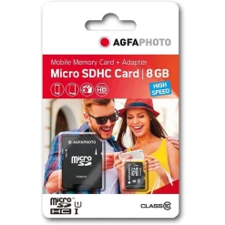 AgfaPhoto 8GB Micro SDHC UHS-1+Adapter