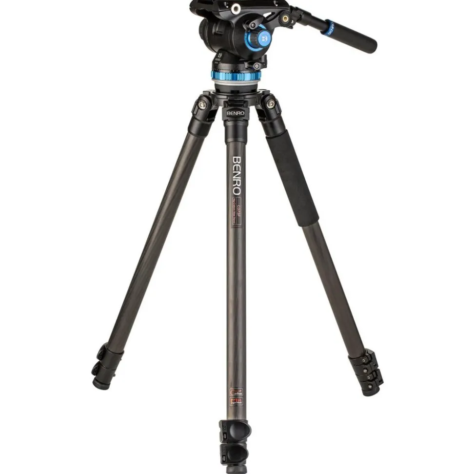 Benro C373F Carbon Fibre Video Kit S8PRO Head with 75mm Half Ball