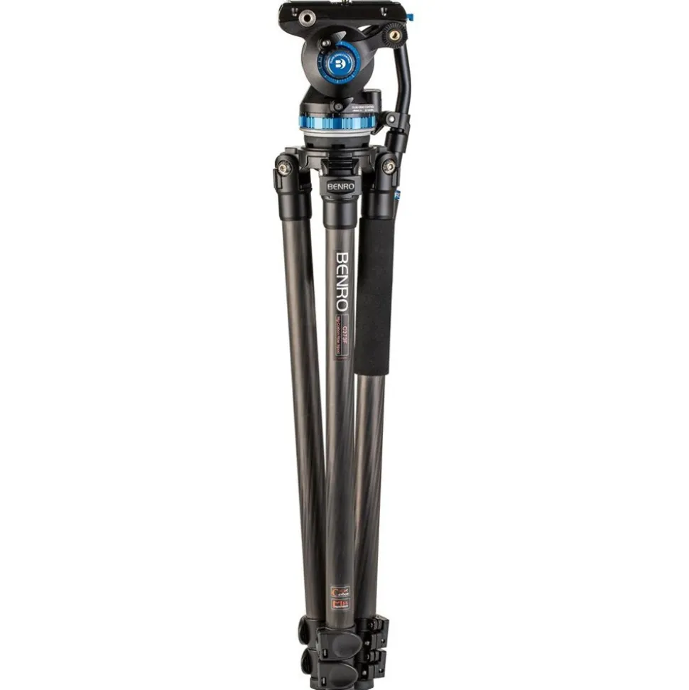 Benro C373F Carbon Fibre Video Kit S8PRO Head with 75mm Half Ball