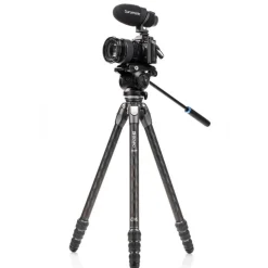 Benro Tortoise 24CLV Carbon Fibre Tripod With S4PRO Video Head Kit