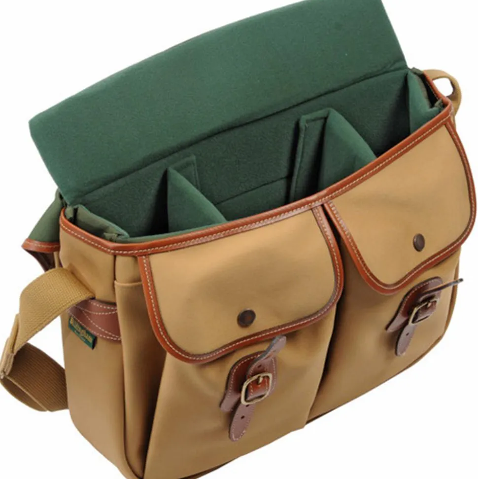 Billingham Hadley Large Shoulder Bag - Khaki Canvas/Tan