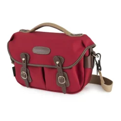 Billingham Hadley Small Pro Shoulder Bag - Burgundy Canvas/Chocolate