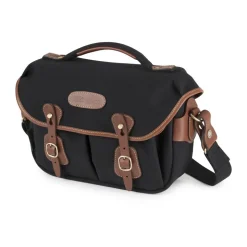 Billingham Hadley Small Pro Shoulder Bag - Black Canvas/Tan