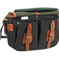 Billingham Hadley Small Shoulder Bag - Black Canvas/Tan
