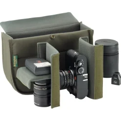 Billingham Hadley Small Shoulder Bag - Khaki FibreNyte/Chocolate