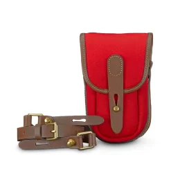 Billingham TEN-16 Compact Camera Case Burgundy Canvas/Chocolate