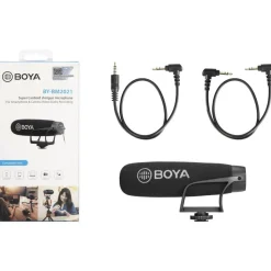 Boya BY-BM2021 Wired On-Camera Shotgun Microphone