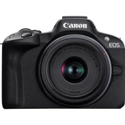 Canon EOS R50 Camera Black with RF-S 18-45mm Lens Kit
