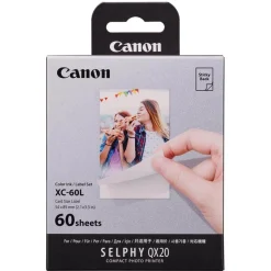 Canon XC-60L Ink and Paper Set 60 Prints for Selphy QX20