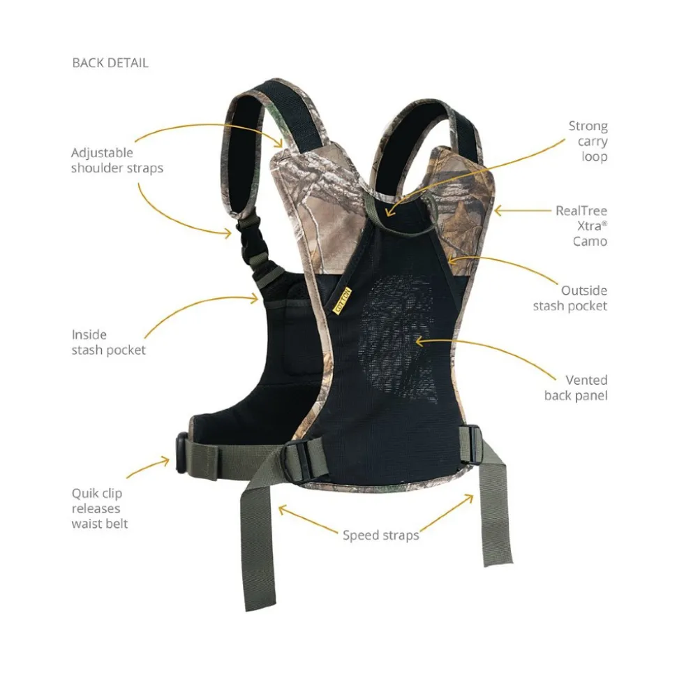 Cotton Carrier Camera Harness System G3 Realtree Xtra (1 Camera and Binoculars)