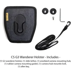 Cotton Carrier Wanderer Side Holster Grey