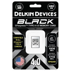 Delkin Black 480GB CFexpress Type A 4.0 VPG200 Card