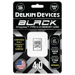 Delkin Black 960GB CFexpress Type A 4.0 VPG200 Card