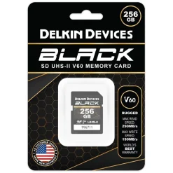 Delkin Black 256GB UHS-II Rugged SD Card