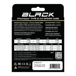 Delkin Black 2TB CFexpress Type B 4.0 VPG400 Card