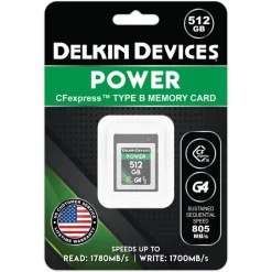 Delkin Devices 512GB Power CFexpress Type B Memory Card