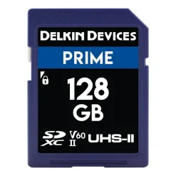 Delkin Prime SD V60 UHS-II 128GB Memory Card