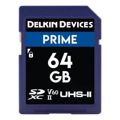 Delkin Prime SD V60 UHS-II 64GB Memory Card