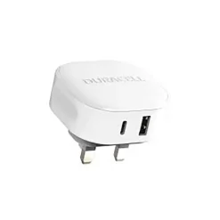 Duracell Dual Fast Wall Charger USB Type A and C