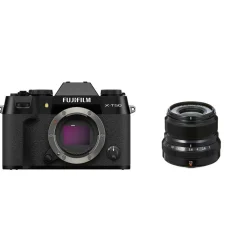 Fujifilm X-T50 Black Camera with XF 23mm f/2 Black Lens