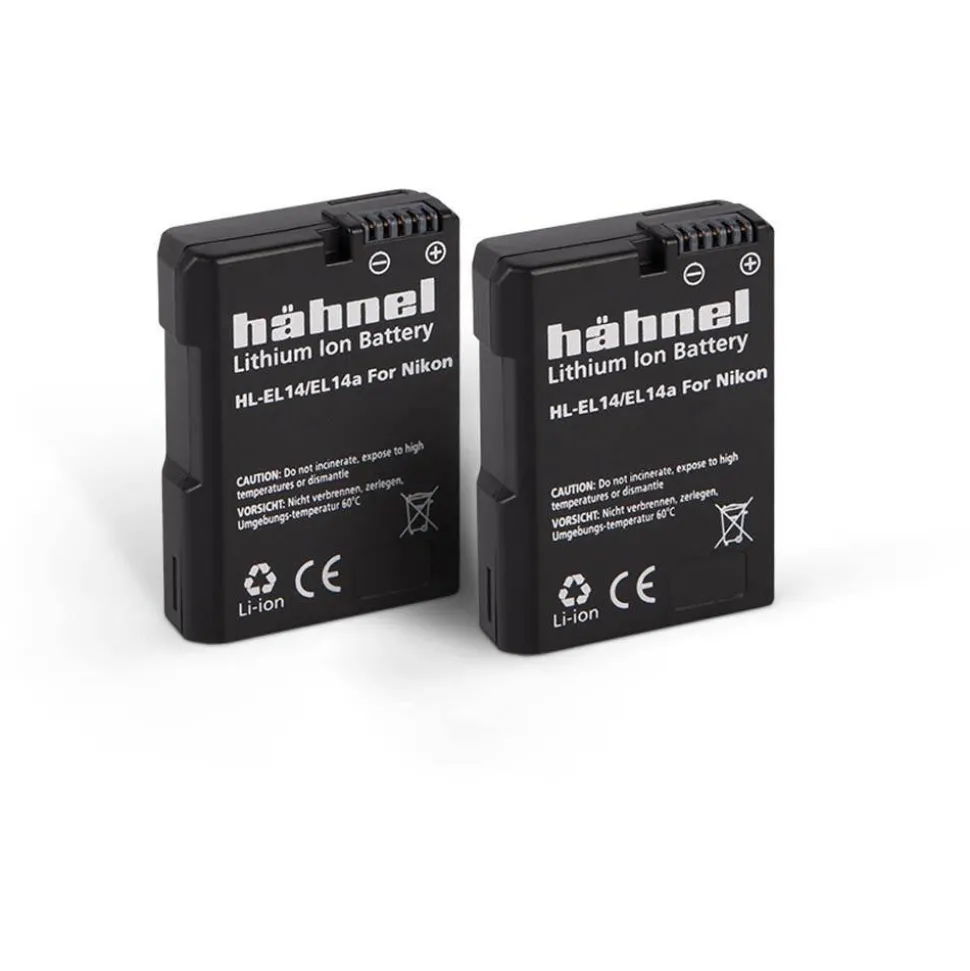 Hahnel HL-EL14/EL14a Twin Pack Replacement for Nikon EN-EL14