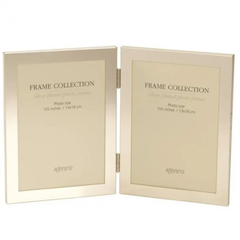 Kenro Symphony Elegant 6x4 Double Photo Frame - Silver