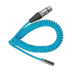 Kondor Blue Coiled Mini XLR to XLR for C70 and BMPCC4K Cable