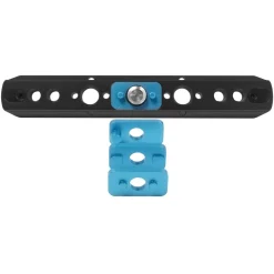 Kondor Blue 2-Inch Monitor Cage NATO Rail Anti-Twist Raven Black