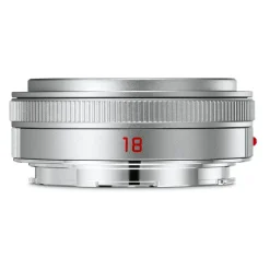 Leica Elmarit TL 18 mm f/2.8 ASPH Pancake Lens Silver Anodised