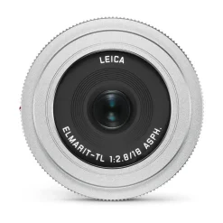 Leica Elmarit TL 18 mm f/2.8 ASPH Pancake Lens Silver Anodised