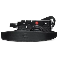Leica Neck Strap Wide Black Leather