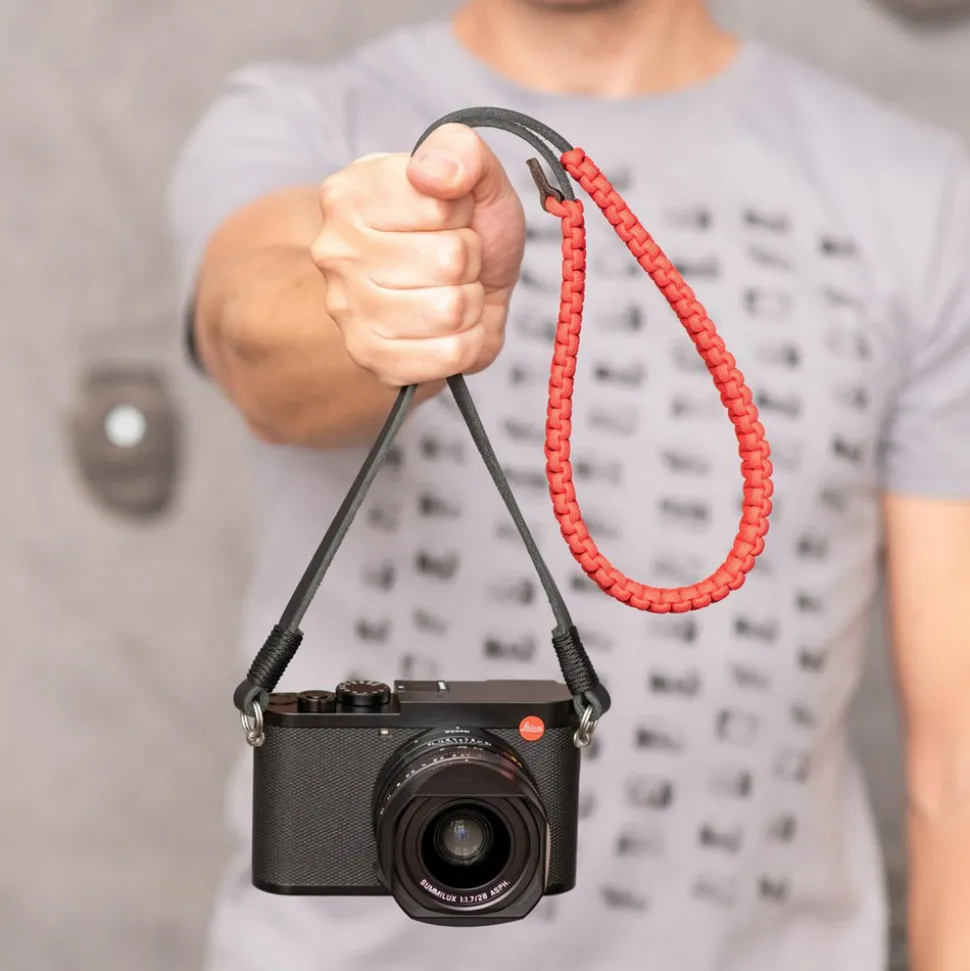 Leica Paracord Strap 100cm Black/Red by COOPH