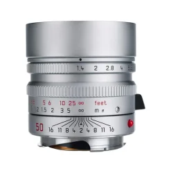 Leica Summilux M 50mm f/1.4 ASPH Lens Silver Chrome Edition
