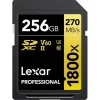 Lexar 256GB Professional 1800x 270MB/s UHS-II V60 SDXC Card Gold