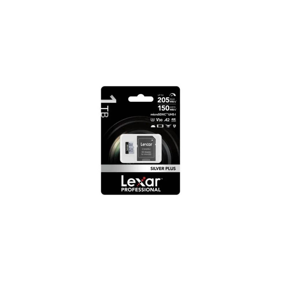 Lexar microSDXC Silver Plus UHS-1 1TB V30 R205/W150MB/s