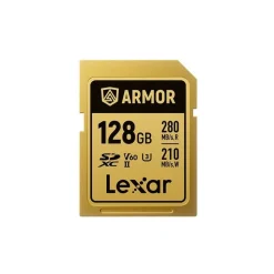 Lexar Professional GOLD 128GB ARMOR SDXC UHS-II V60 IP68 Steel
