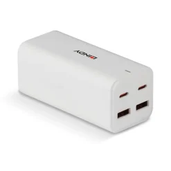 Lindy 100W 4-Port USB Type A & C GaN Wall Charger