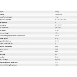 Manfrotto MT057C3 057 3 Section Carbon Fibre Tripod