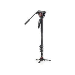 Manfrotto XPRO 4 Section Aluminium Video Monopod with 500 Fluid Head