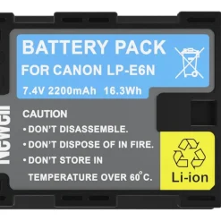 Newell Xtra Power Set XL Charger and 2x LP-E6N Batteries for Canon