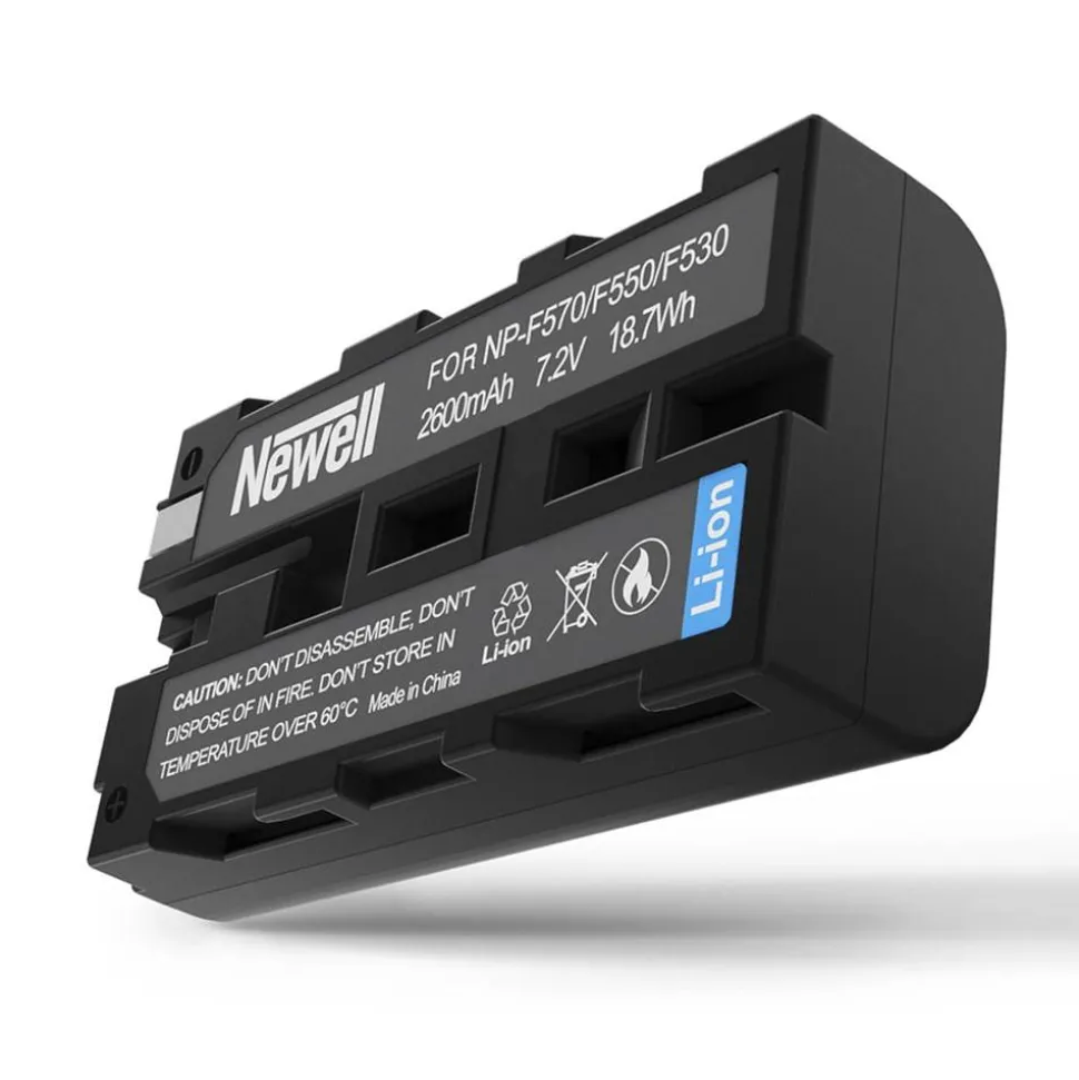 Newell Xtra Power Set XL Charger and 2x NP-F570 Batteries for Sony