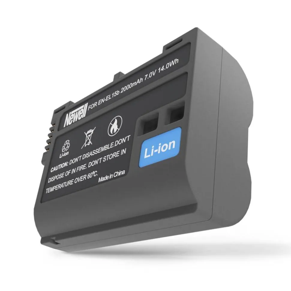 Newell Xtra Power Set XL Charger and 2x EN-EL15b Batteries for Nikon