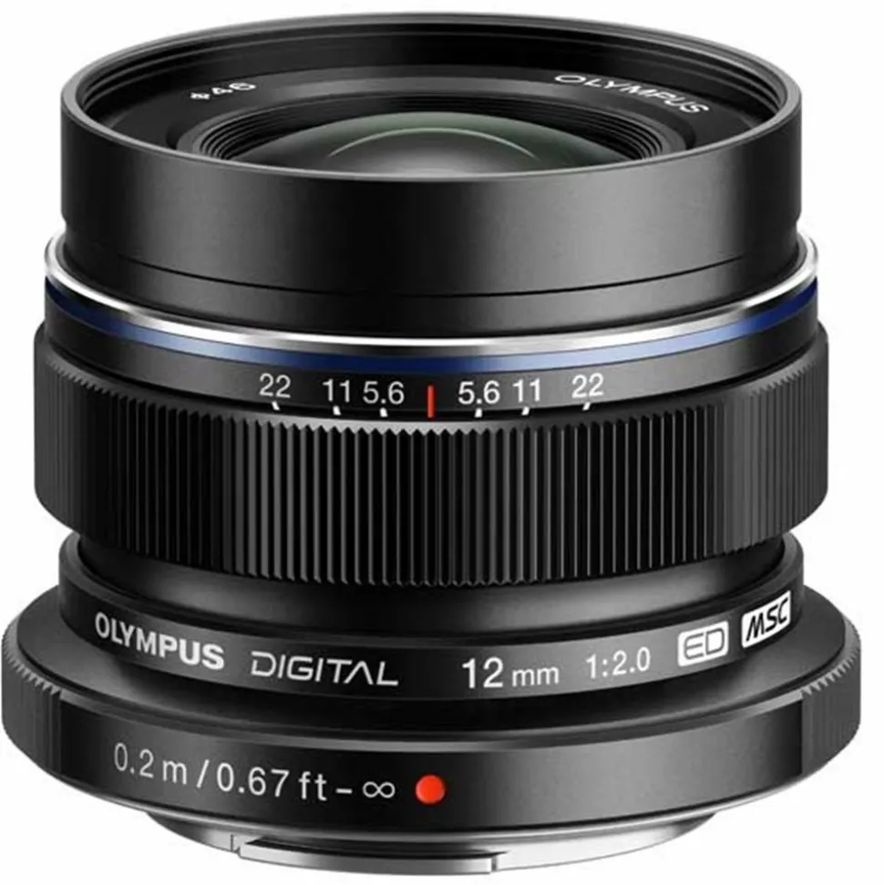 Olympus M.Zuiko Digital ED 12mm f/2 Wide Angle Lens Black