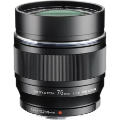 Olympus M.Zuiko Digital ED 75mm f/1.8 Telephoto Lens Black