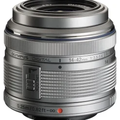 Olympus M.Zuiko Digital 14-42mm f/3.5-5.6 II R Zoom Lens Silver