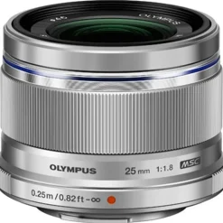 Olympus M.Zuiko Digital 25mm f/1.8 Lens Silver