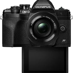 Olympus OM-D E-M10 IV MFT Camera With 14-42mm EZ Lens Kit Black