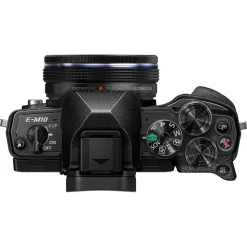 Olympus OM-D E-M10 IV MFT Camera With 14-42mm EZ Lens Kit Black