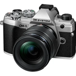 OM System OM-5 Camera Silver with 12-45mm f/4 Pro Lens Kit
