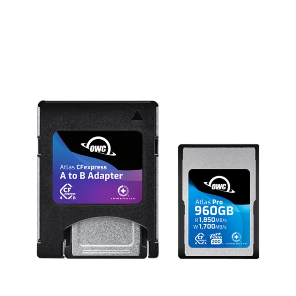 OWC Atlas Pro CFexpress Type A Card 960GB VPG 200 CFX A to B Adapter Included